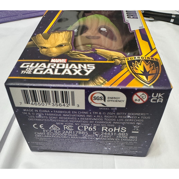 Groot Guardians of the Galaxy Mini Speaker Bitty Boomers New in Box Marvel - Picture 2 of 6